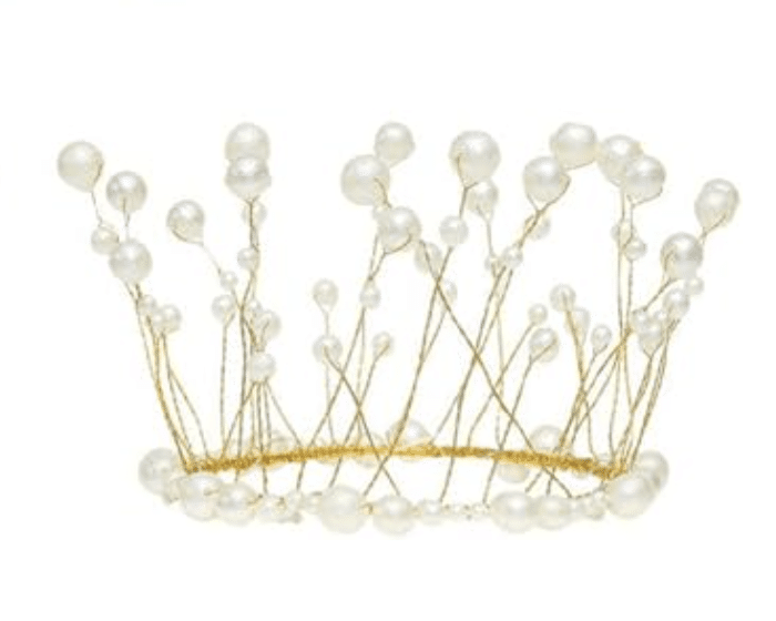Перлена корона за торта – Елегантна декорация в златисто