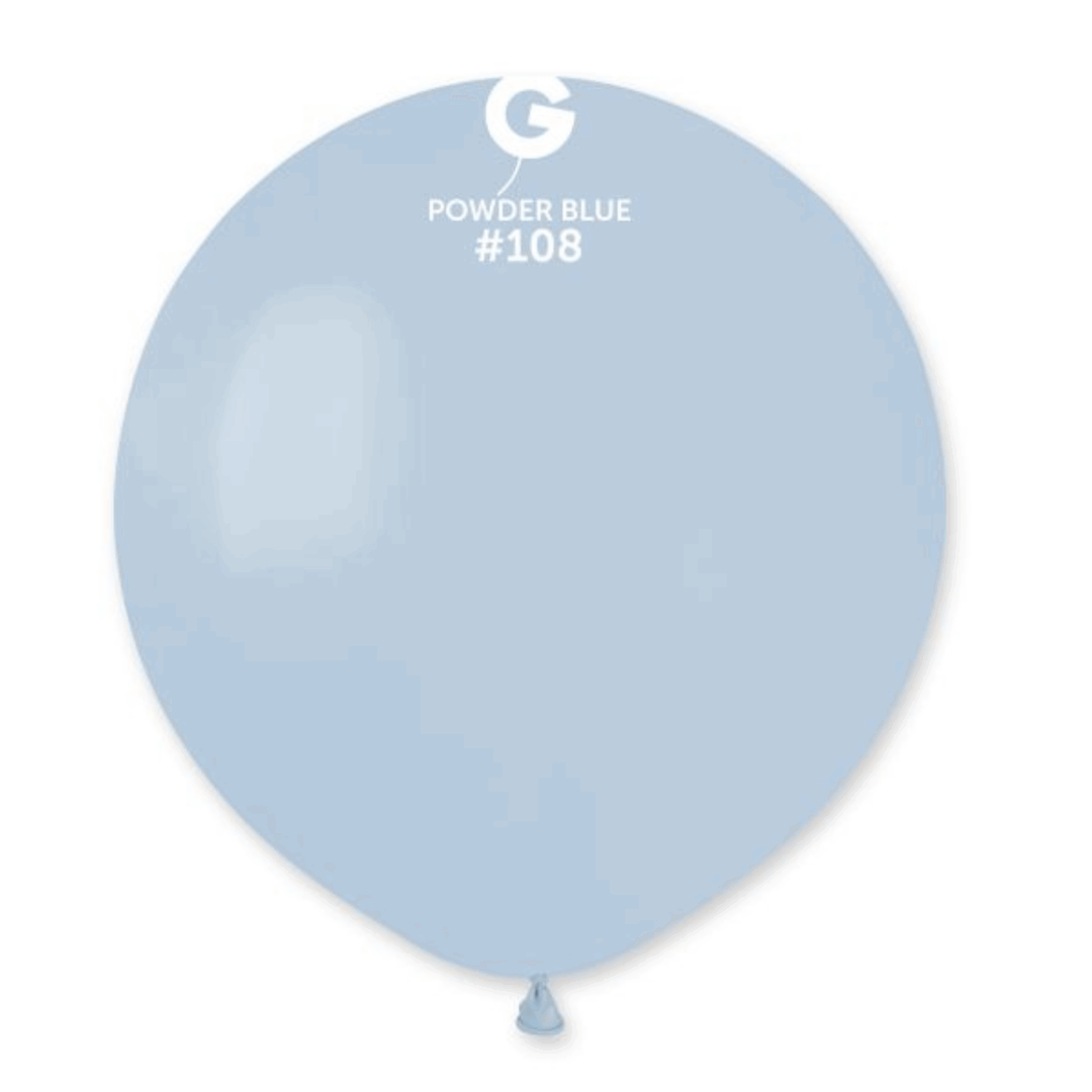 Голям латексов балон Gemar – Цвят „Синя Пудра“ 48 см