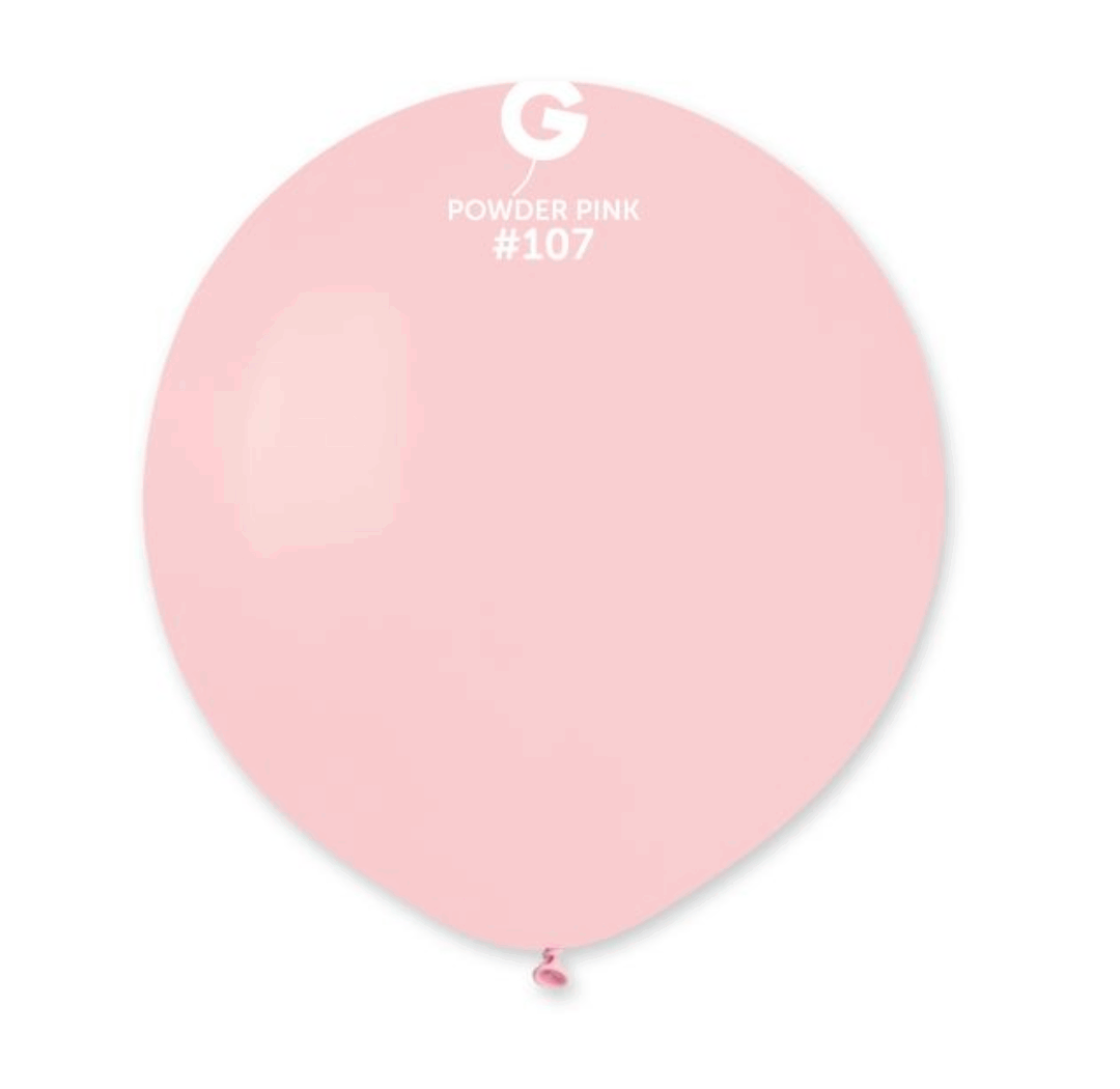 Голям латексов балон Gemar  – Цвят „Розова Пудра“ 48 см