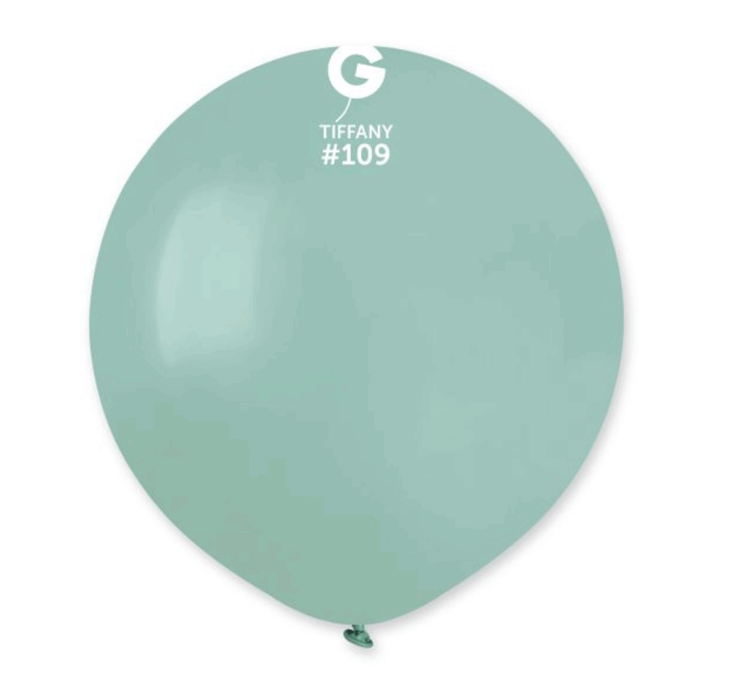 Голям латексов балон Gemar  – Цвят „Тифани“ 48 см