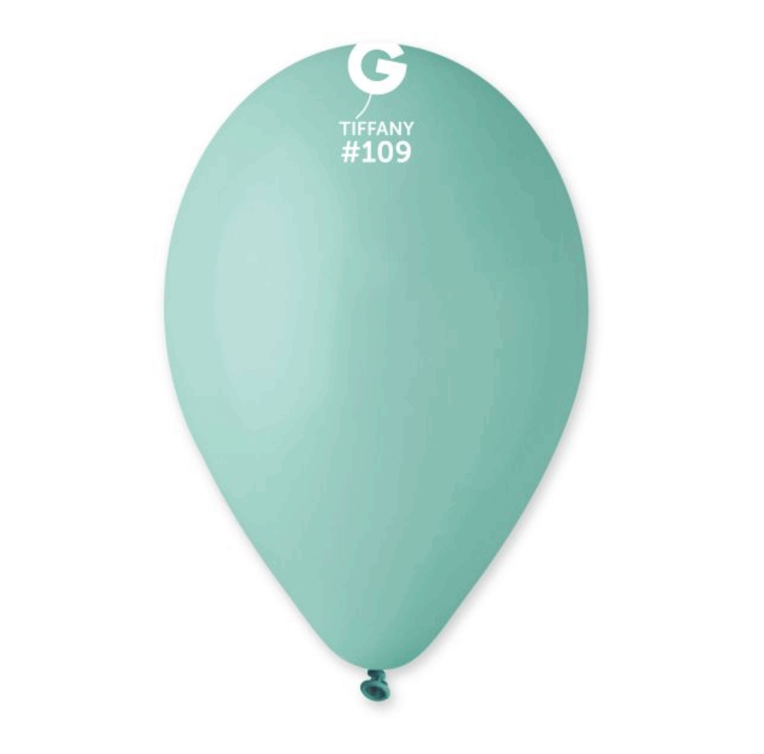 Латексови Балони Gemar – Цвят Тифани (Tiffany #109), 30 см