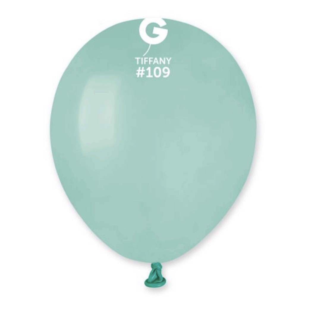 Латексови Балони Gemar – Цвят Тифани (Tiffany)-13 см