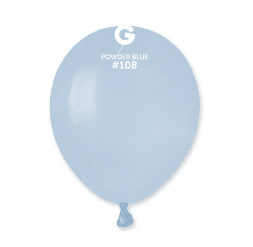 Латексови Балони Gemar – Синя Пудра (Powder Blue)-13 см