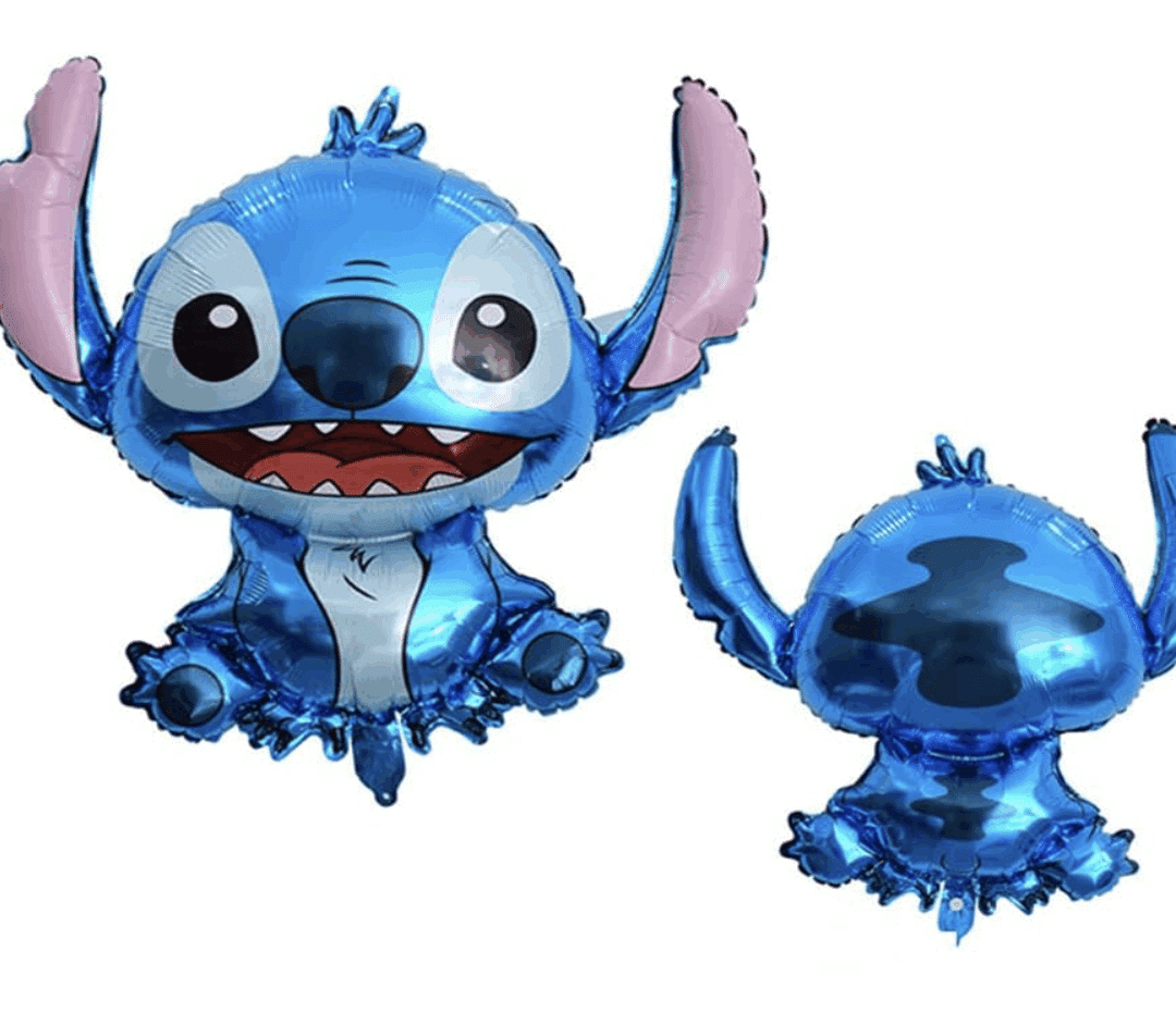 Балон фолио Стич (Lilo & Stitch) - 88 x 80 см син
