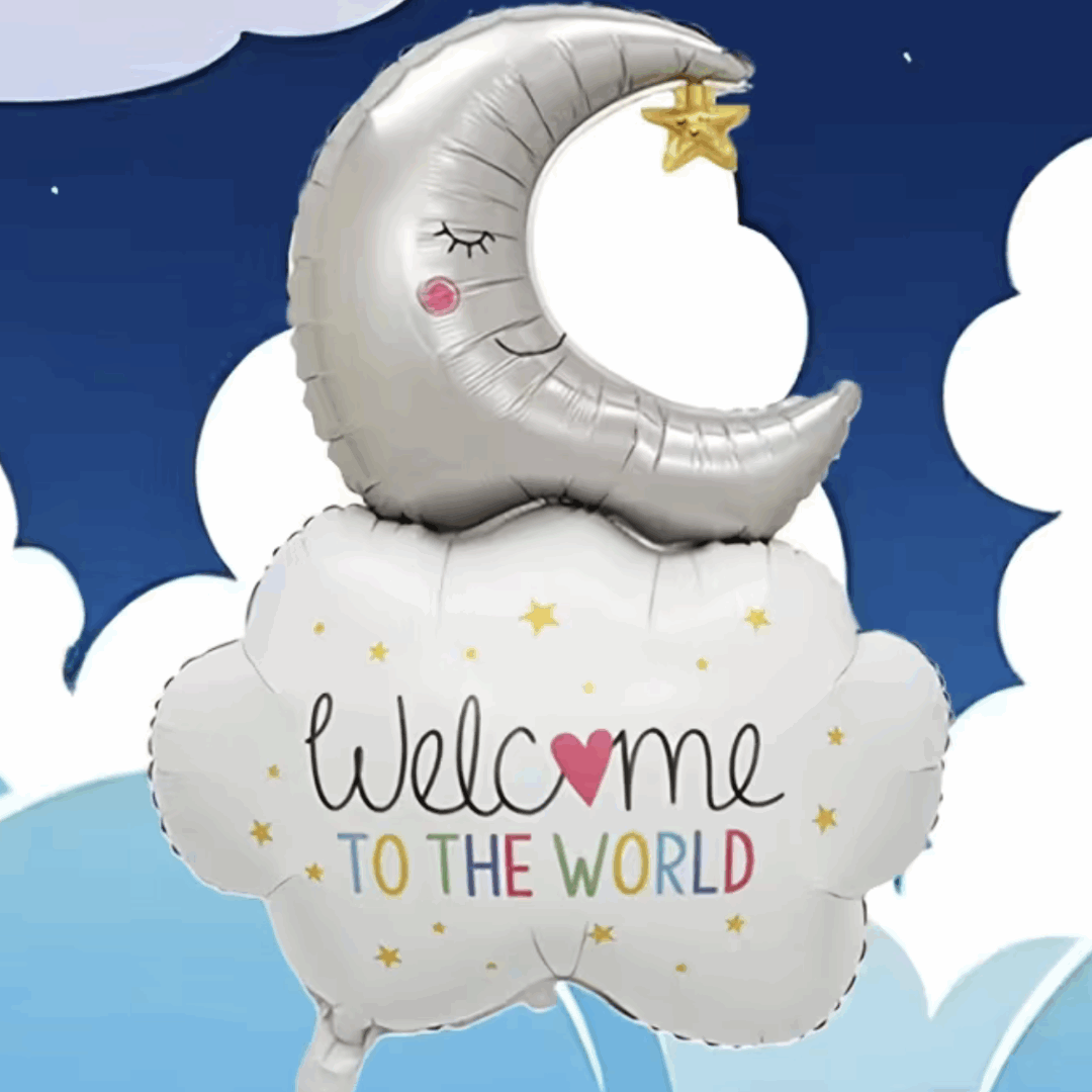 Фолиев балон „Welcome to the World" – 81 х 56 см