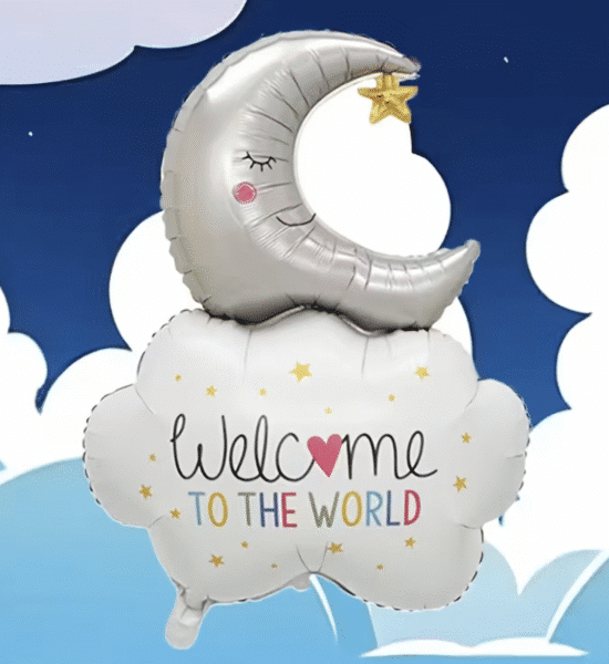 Фолиев балон „Welcome to the World" – 81 х 56 см