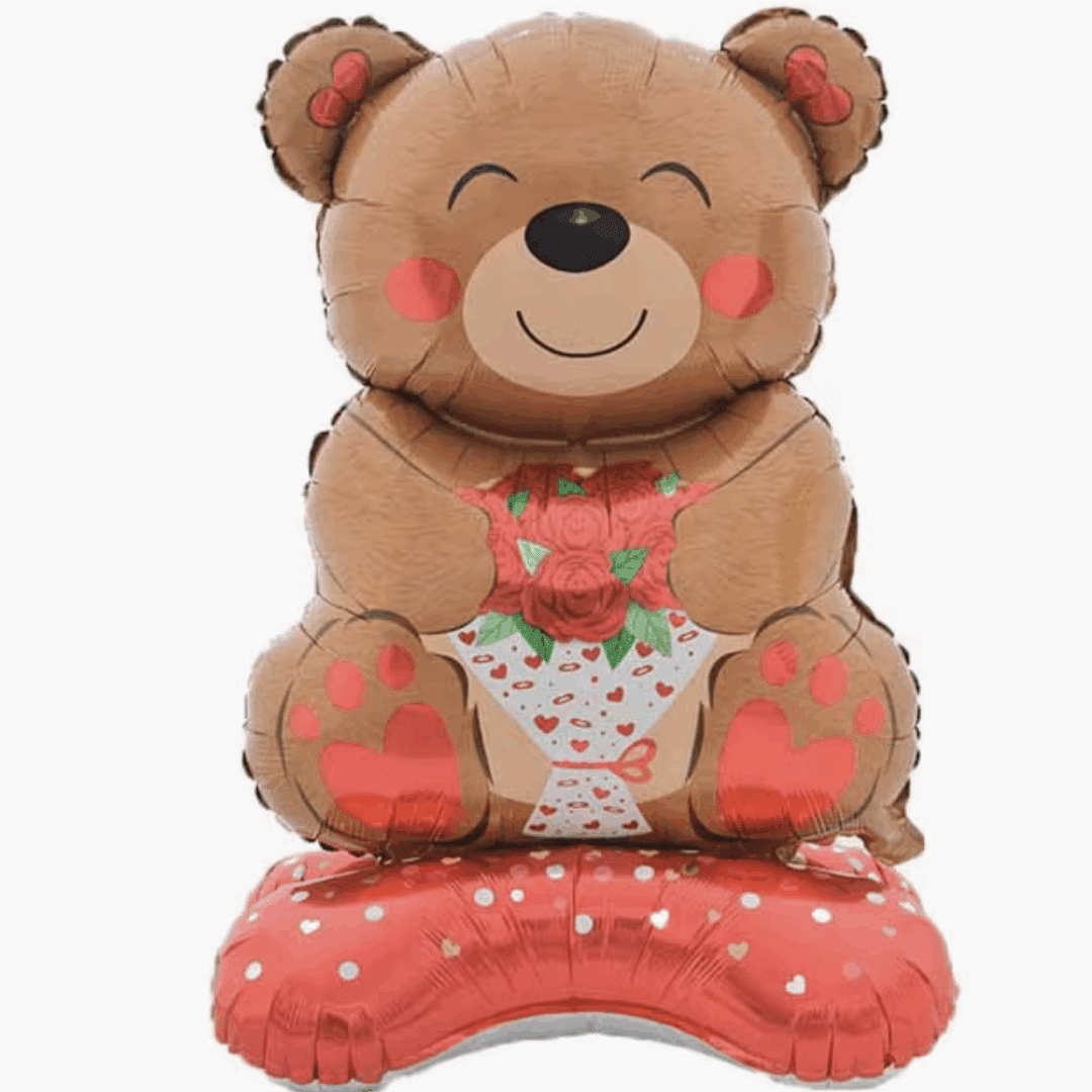 Стоящ Фолиев балон - Мече 90 x 65 см