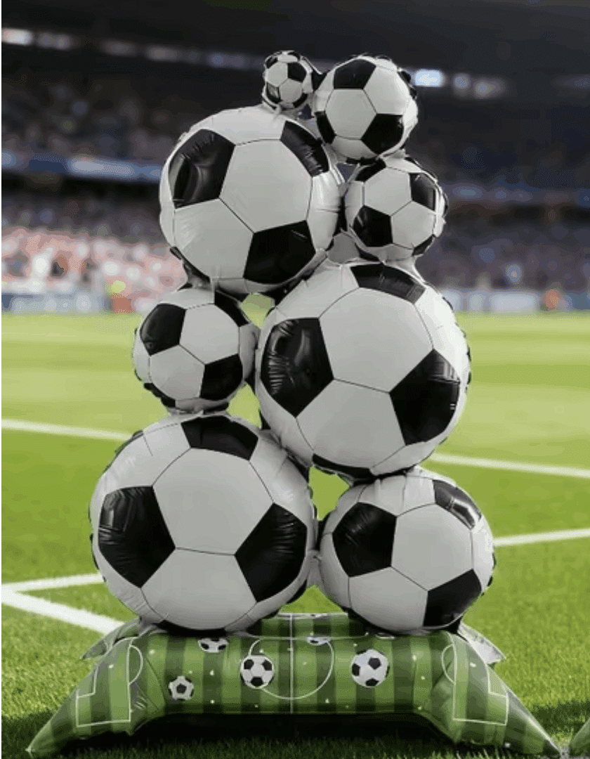 Фолиев балон „Футболна пирамида" – 69 х 52 см