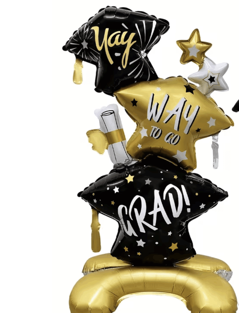 🎓 Фолиев балон „GRAD! Way to Go" – 110 см