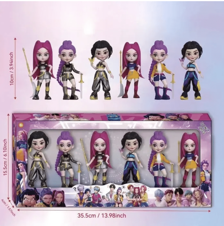 Комплект 6бр. Мини Фигурки K-Pop Devil Hunter