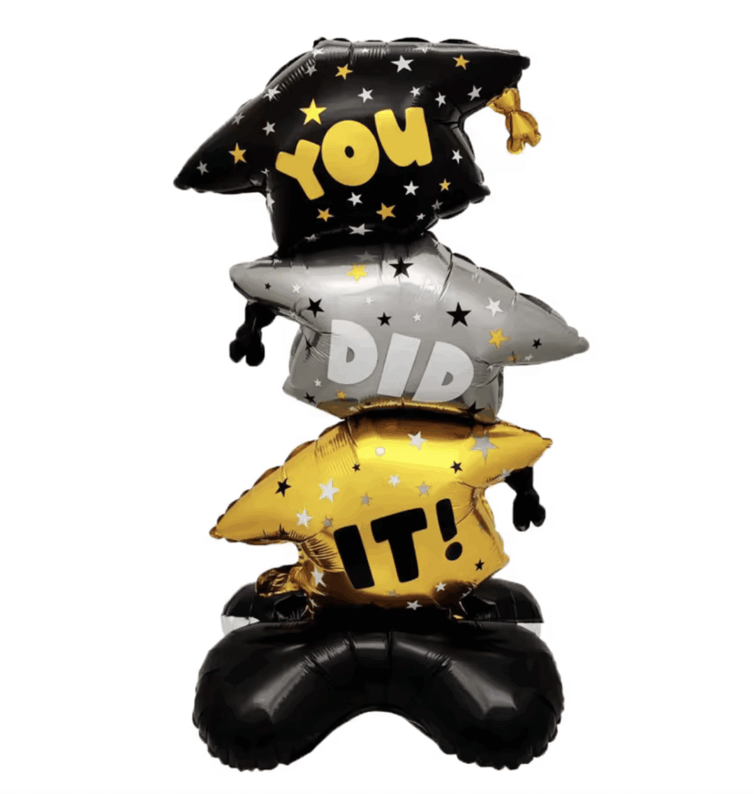 🎓 Стоящ Фолиев балон „You Did It!" – 110 х 48 см