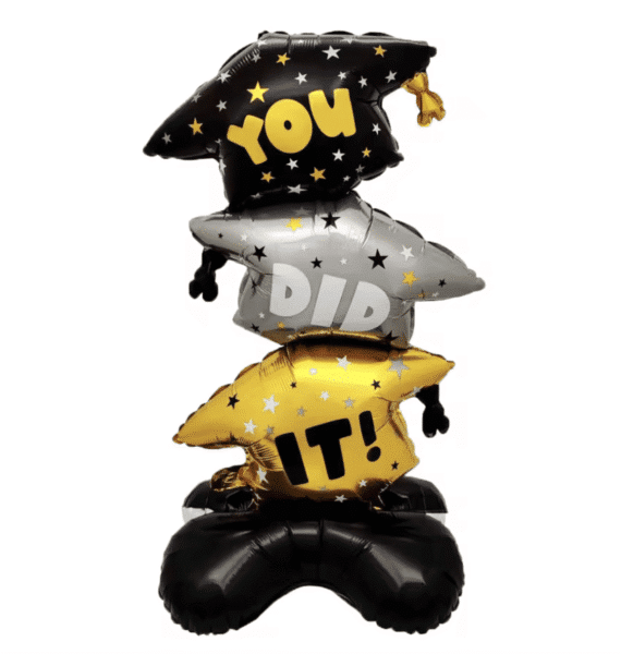 🎓 Стоящ Фолиев балон „You Did It!" – 110 х 48 см