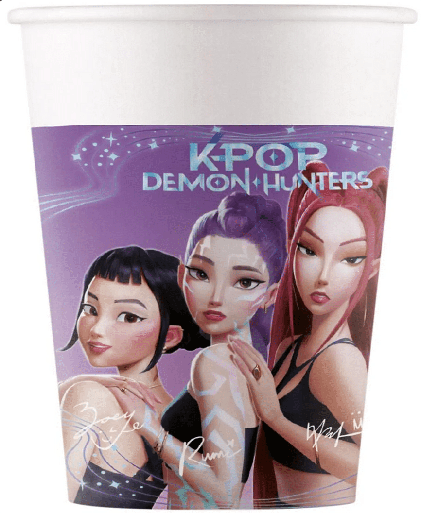Парти чаши K-Pop Demon Hunters 8 броя 250 мл