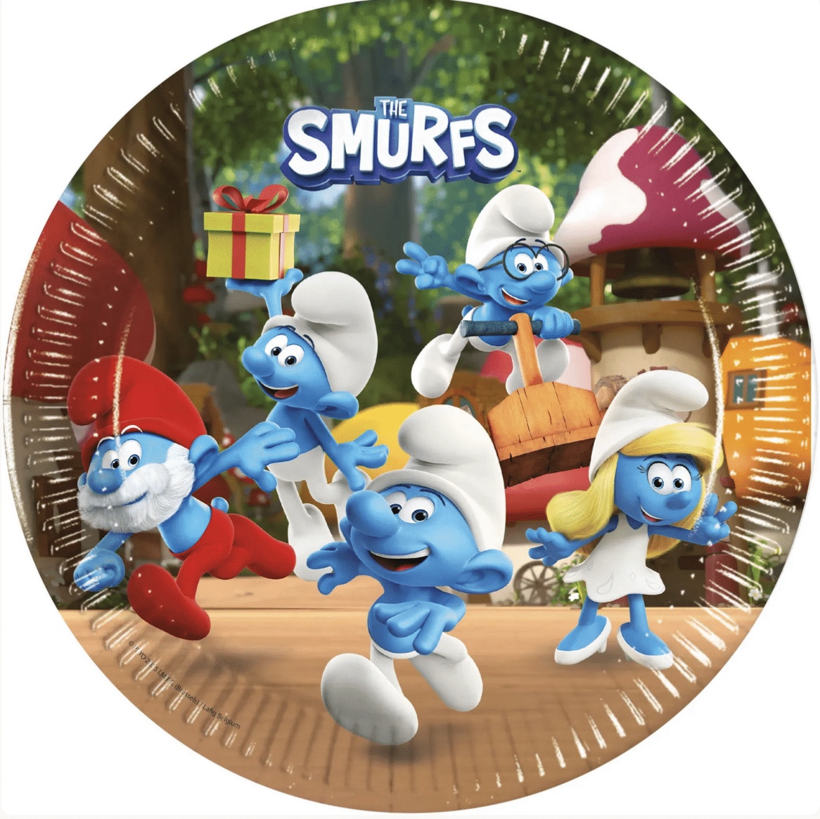 Парти чинии Смърфовете“ ( The Smurfs) - 8 броя 23 см