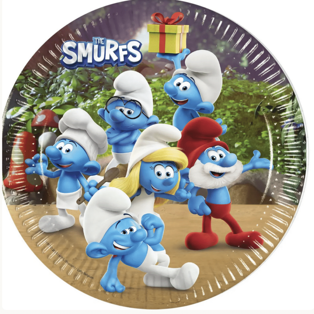 Парти чинии Смърфовете“ ( The Smurfs) - 8 броя