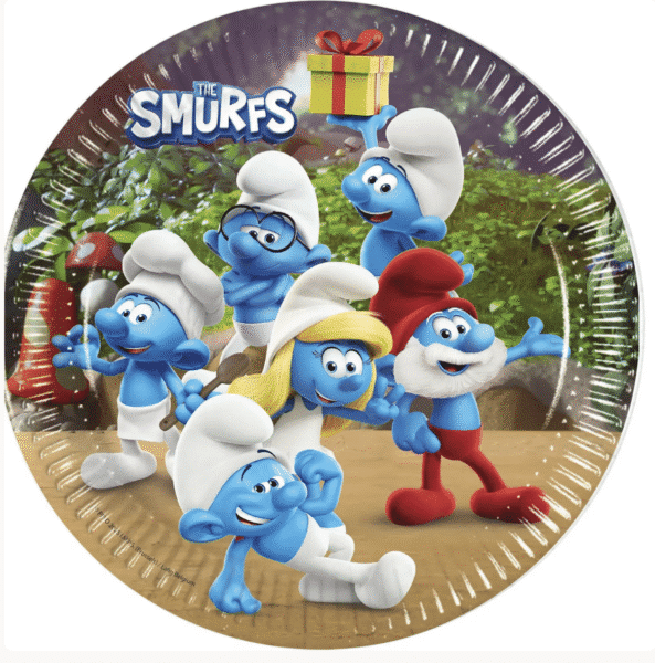 Парти чинии Смърфовете“ ( The Smurfs) - 8 броя