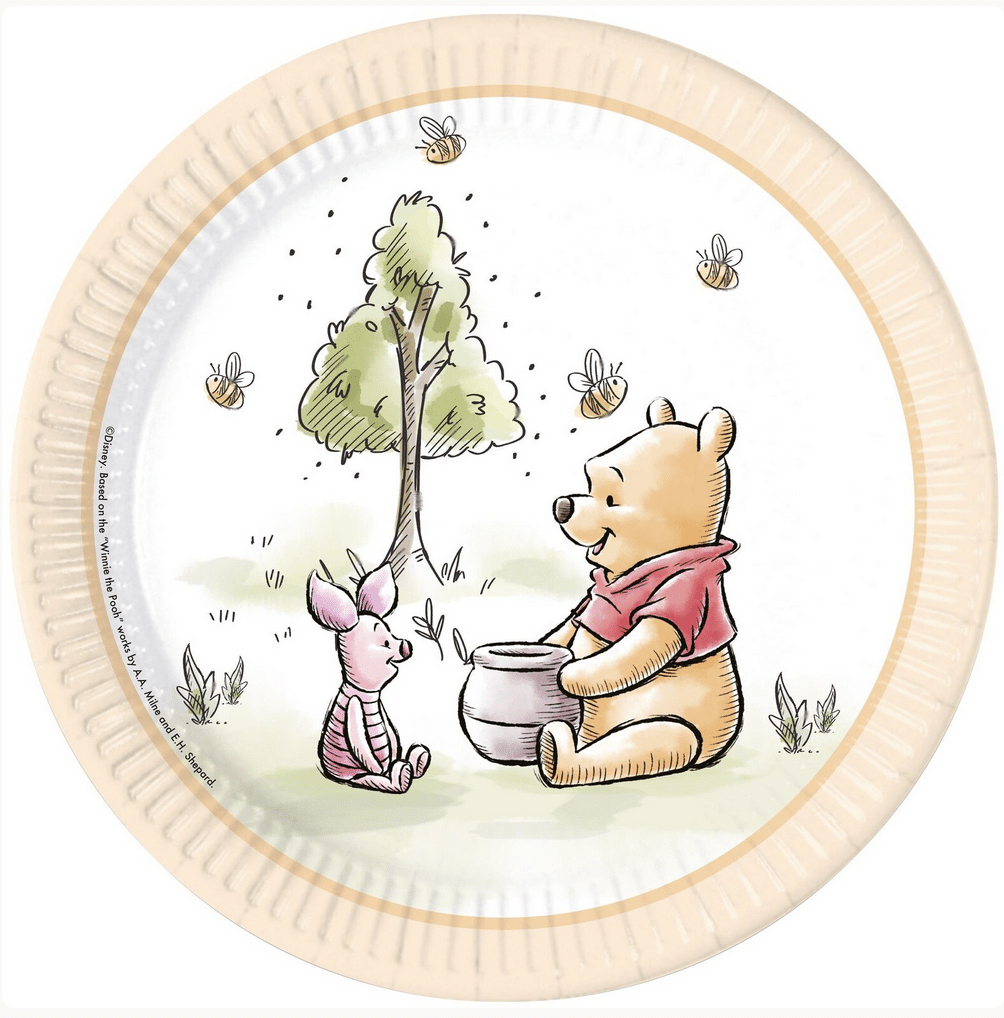 Парти чинии Мечо Пух 8 броя 23 см