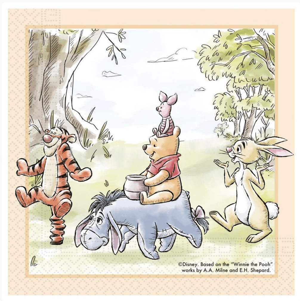 Парти салфетки Мечо Пух (Winnie The Pooh) - 20 броя