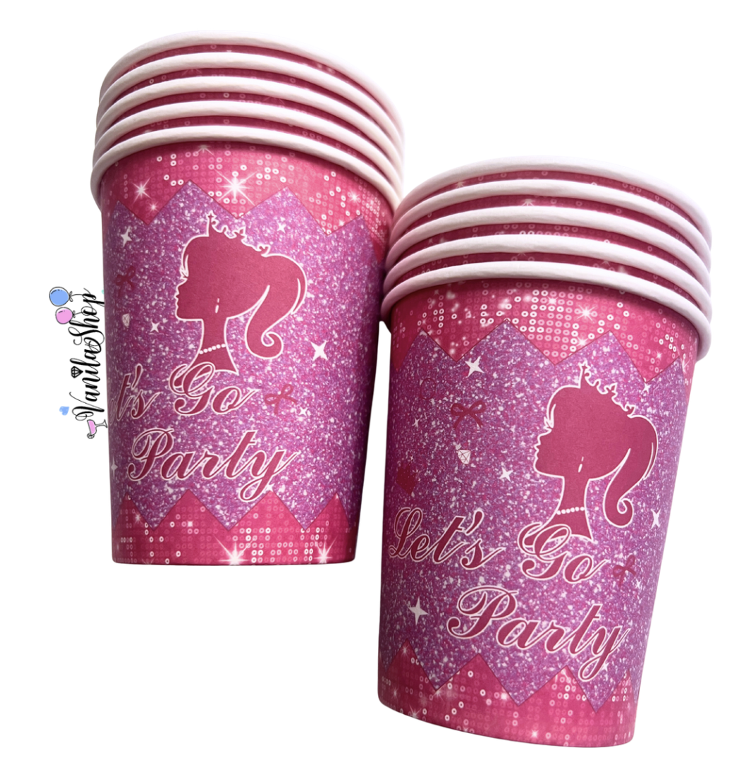 Парти чаши Happy Birthday Принцеса – 10 броя вариант 2