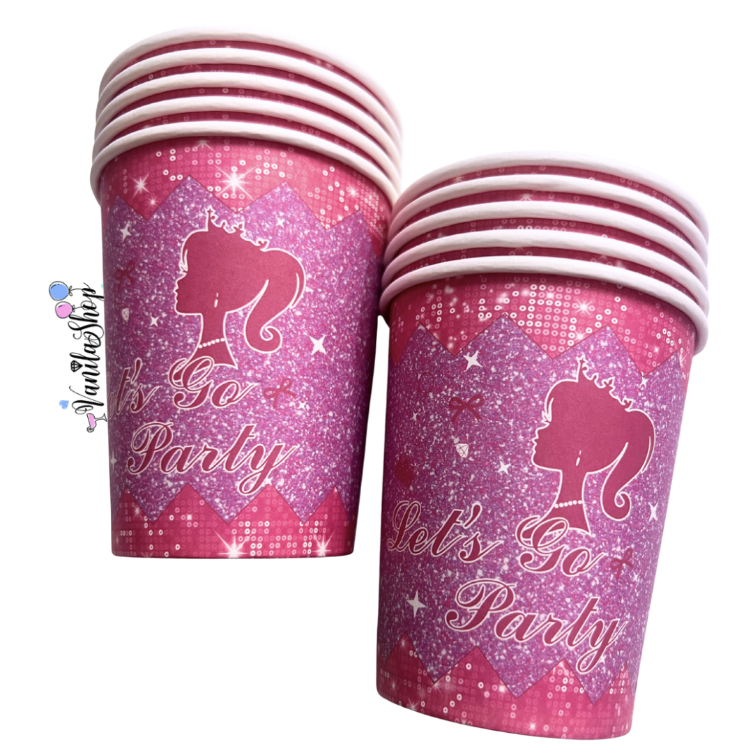 Парти чаши Happy Birthday Принцеса – 10 броя вариант 2