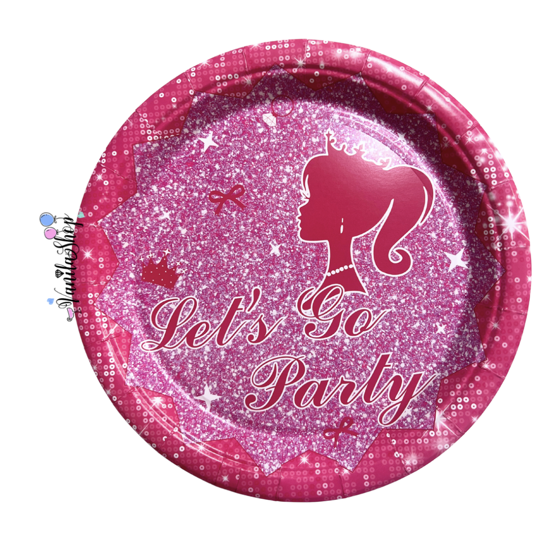 Парти чинии Happy Birthday Принцеса – 18 см, 10 броя вариант 2