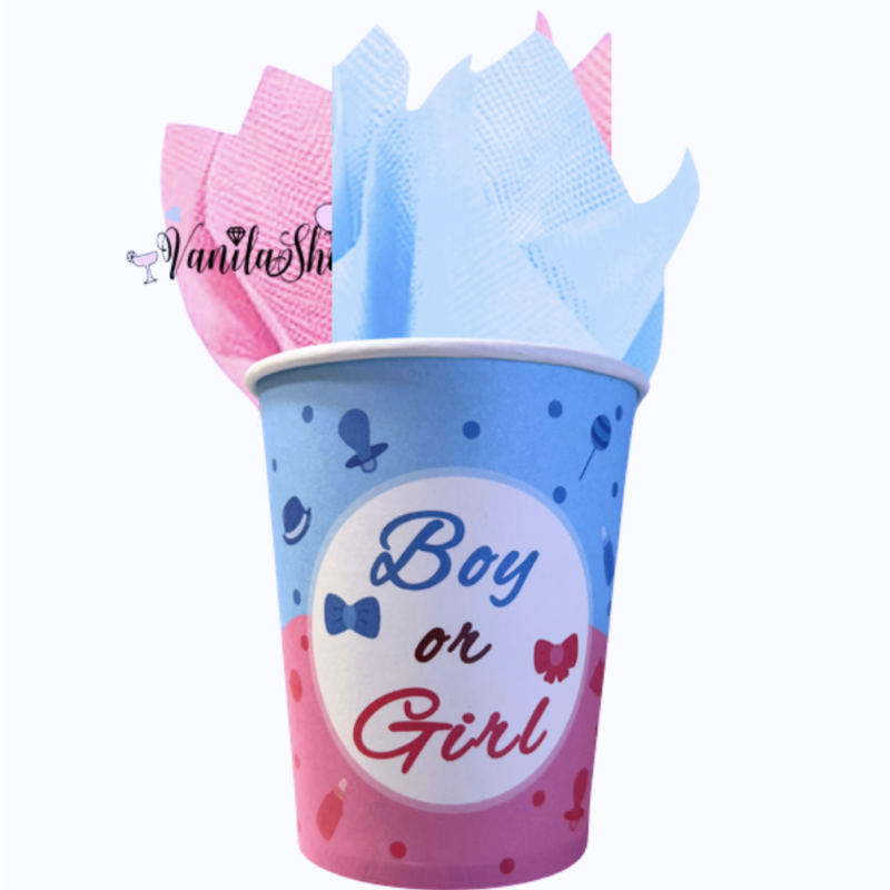 Парти чаши "BOY or GIRL" 10 броя вариант 3