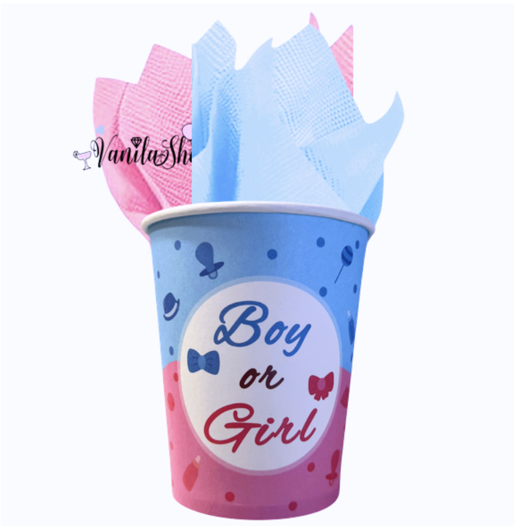 Парти чаши "BOY or GIRL" 10 броя вариант 3