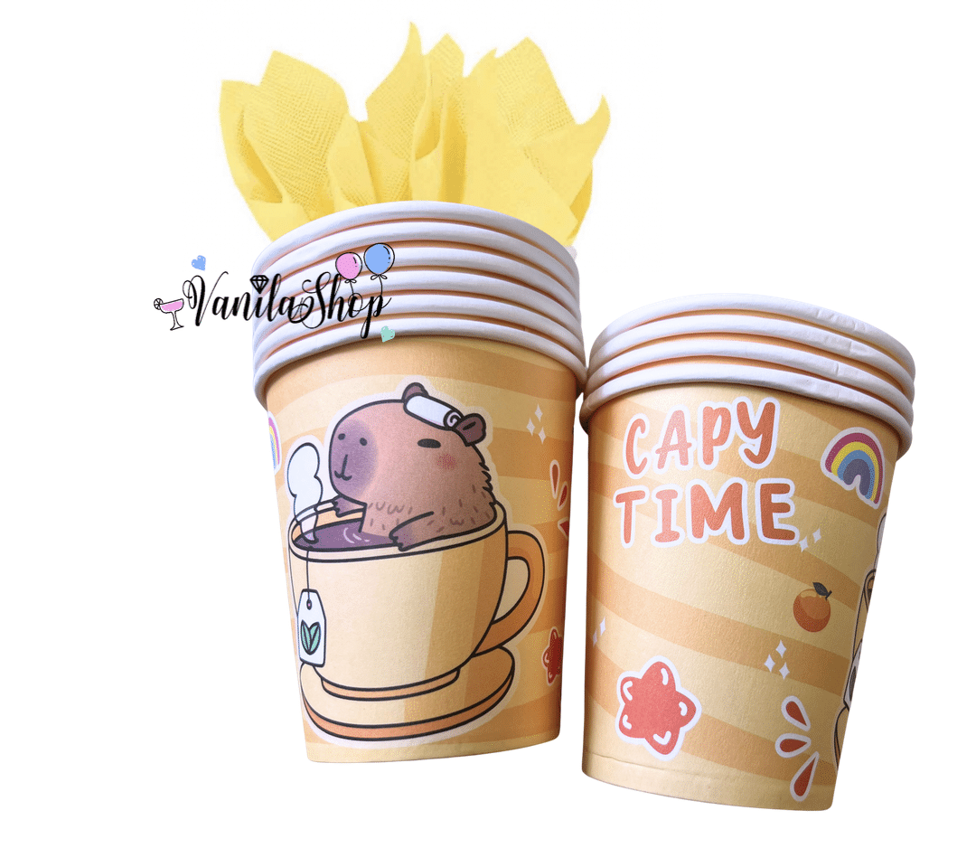 Парти чаши Капибара Capybara – 8 броя, 250 мл вариант 2