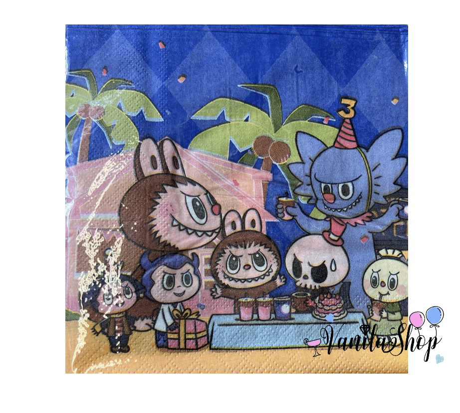 Парти салфетки Лабубу Labubu - 20 бр