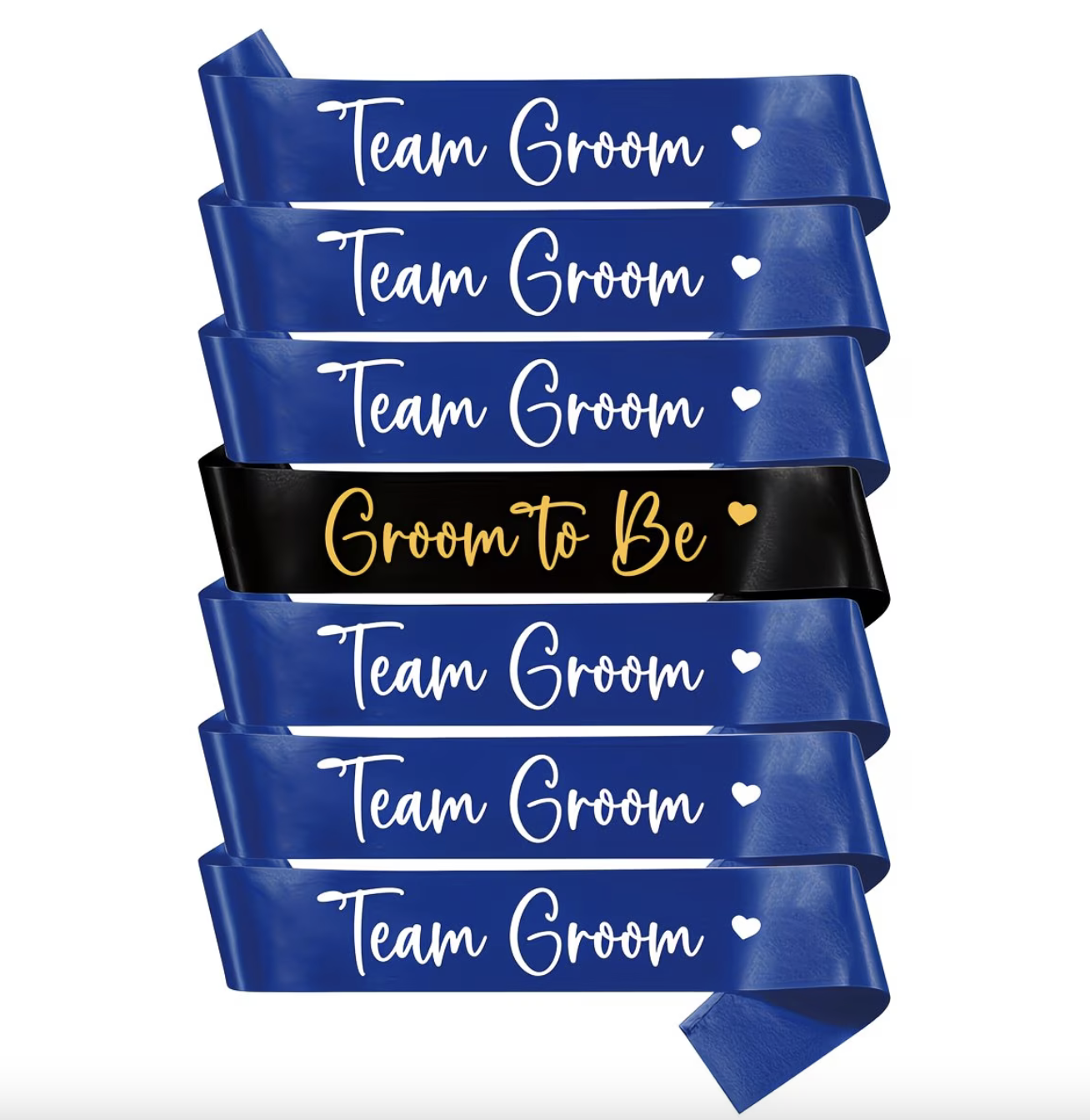 Ленти за Ергенско Парти - 7 броя сини 4 Ленти за Ергенско Парти - 7 броя сини