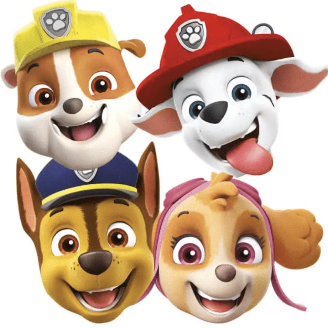 Парти домино - маски Пес Патрул (Paw Patrol) - 6 броя вариант 2