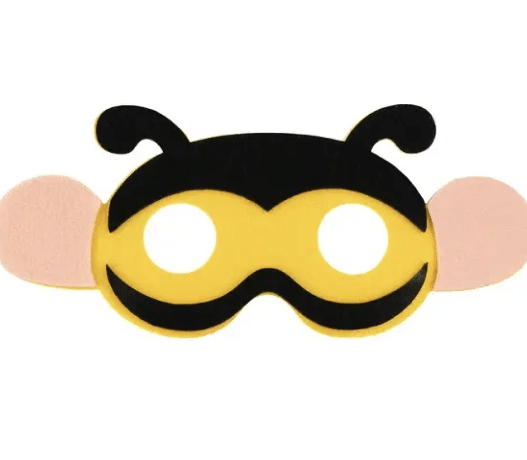 Парти маска от филц - Пчеличка