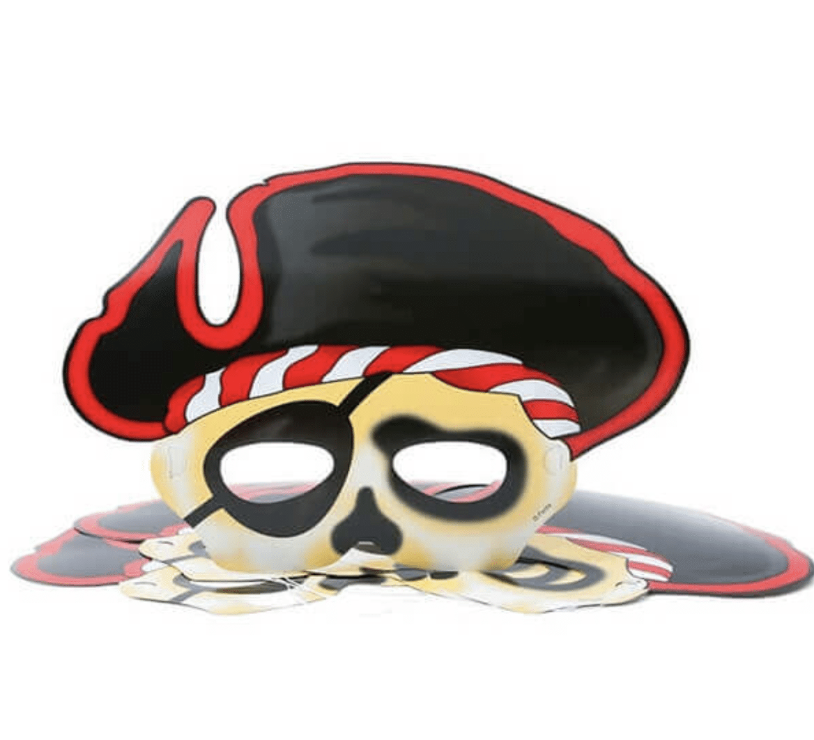 Парти маски – Пирати / Pirates & Корсари – комплект 6 броя