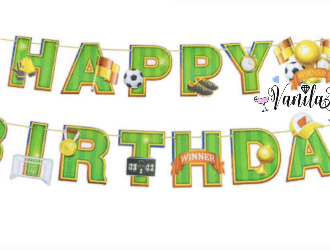 Банер Happy Birthday - Футбол (Football) вариант 2
