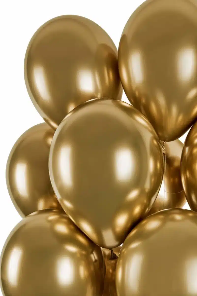 Балони хром Shiny Gold –  30 см – 50 броя