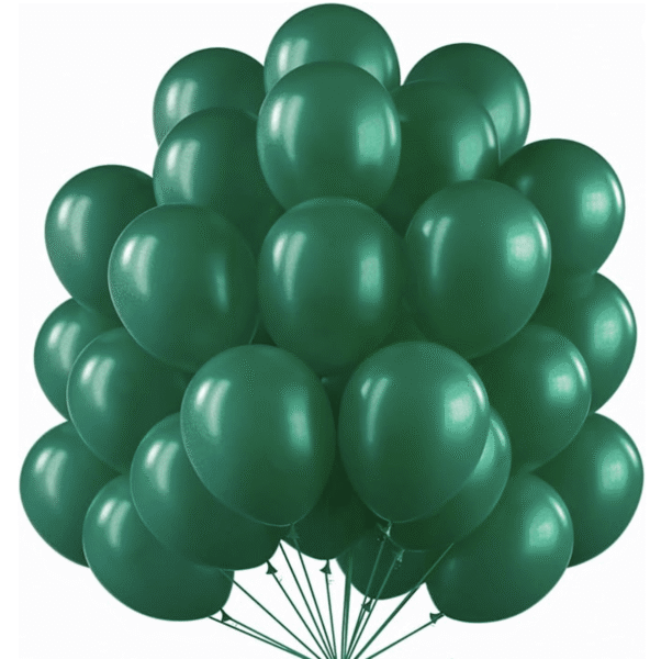 Балони металиk зелени (Green)  -13 см -100 броя