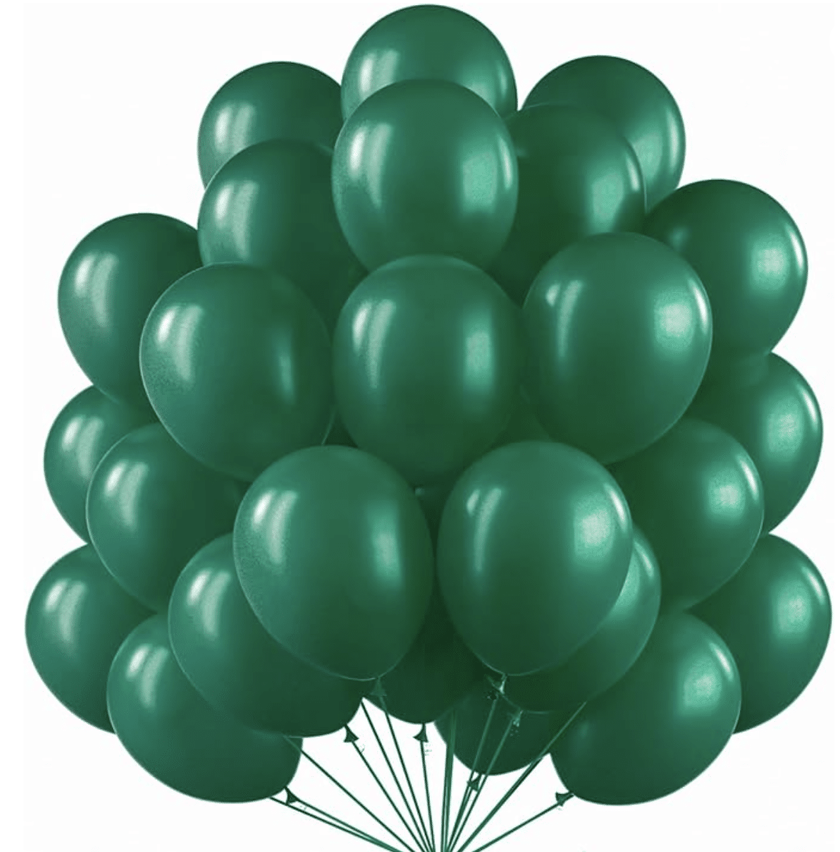 Балони металиk зелени (Green)  -13 см -100 броя