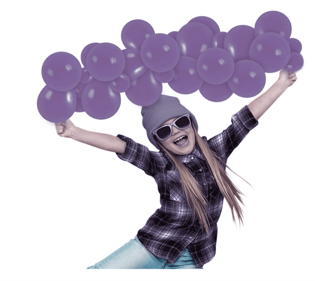 Балони Металик - 20 броя лилави - 13 см Purple