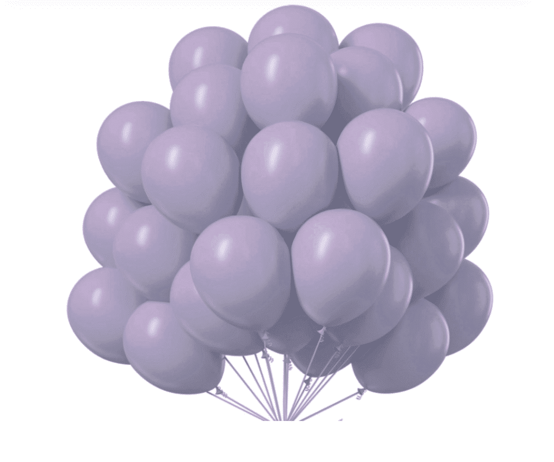 Балони Металик - 100 броя лилави  - 13 см Lavander