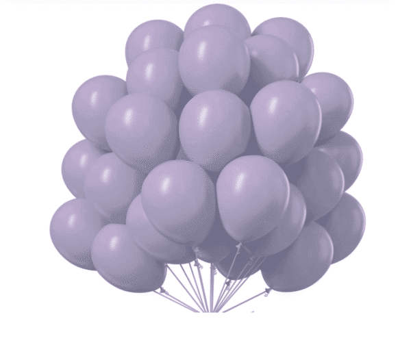 Балони Металик - 100 броя лилави  - 13 см Lavander