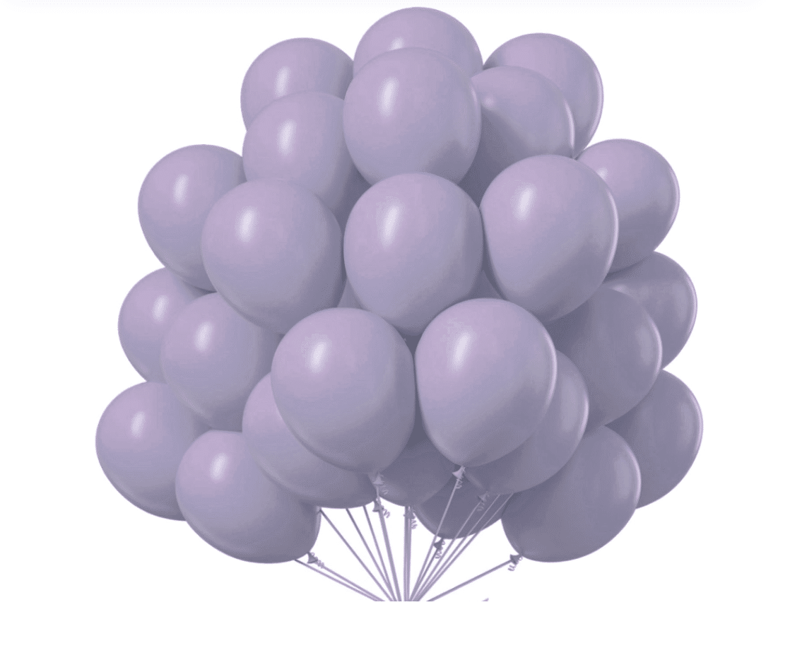 Балони Металик – 100 броя лилави  – 13 см Lavander