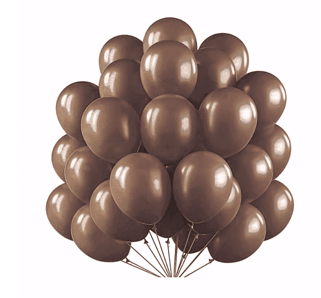 Балони Металик – 100 броя каффяви (Brown) – 13 см