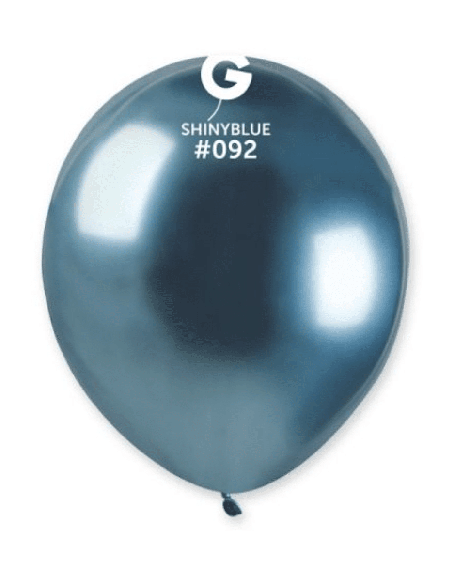 Балони хром Shiny Blue – 13 см пакет от 100 броя