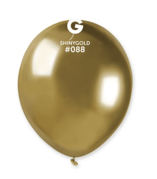 Балони хром Shiny Gold - 13 см пакет от 100 броя