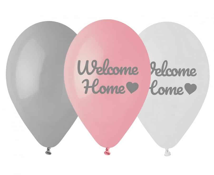 Латексови балони Welcome Home –  30 см, 6 броя
