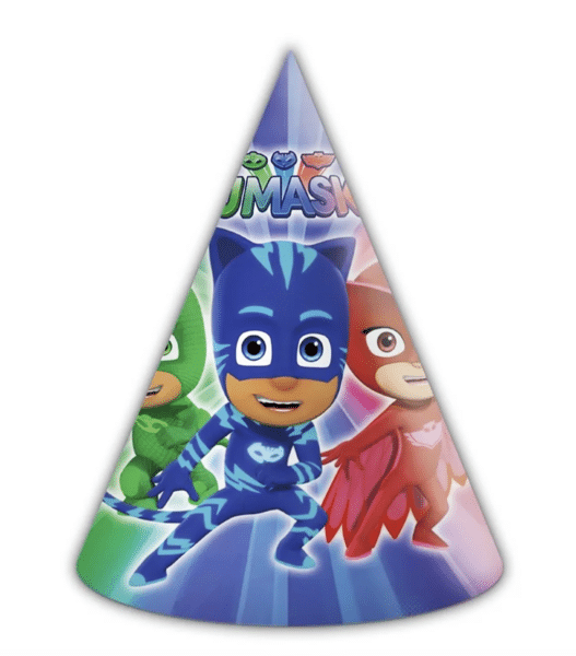 Парти шапки Пи Джей Маск (PJ Masks) - 6 броя