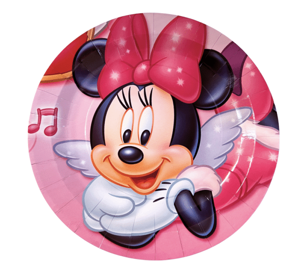 Парти чинии с Мини Маус (Minnie Mouse) - 6 броя - 23 см