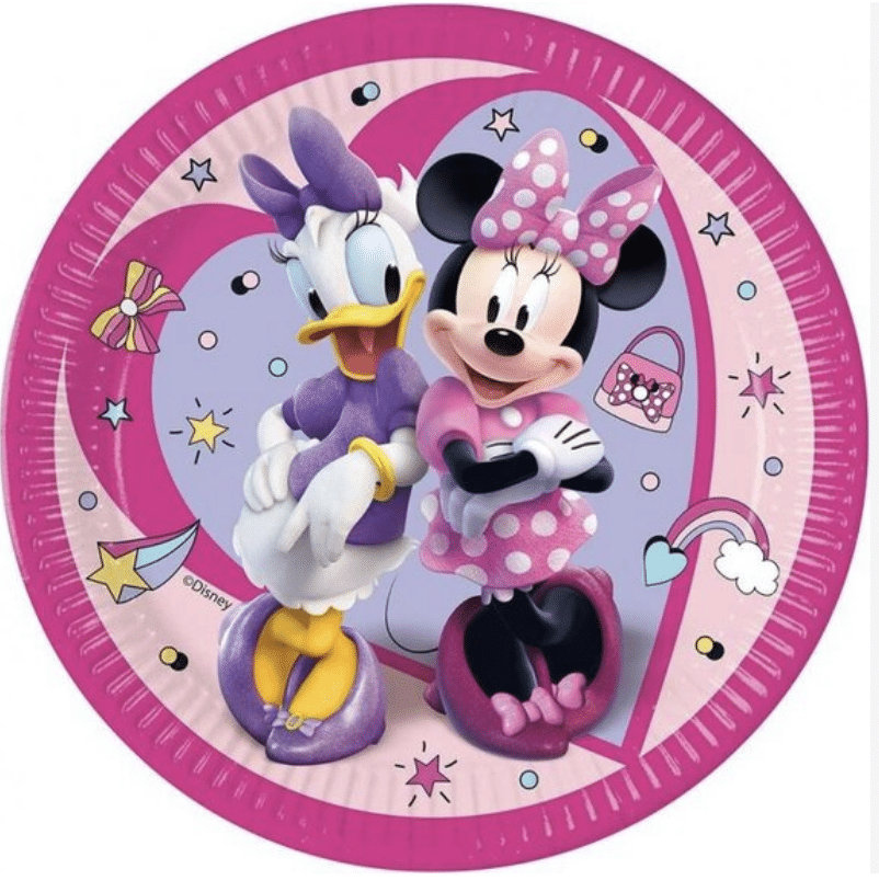 Парти чинии с Мини Маус (Minnie Mouse) - 8 броя - 23 см 2 Парти чинии с Мини Маус (Minnie Mouse) – 8 броя – 23 см