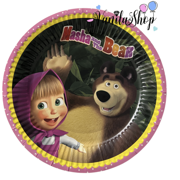 Маша и Мечока (Masha and the Bear) чинии - 10 броя - 18 см