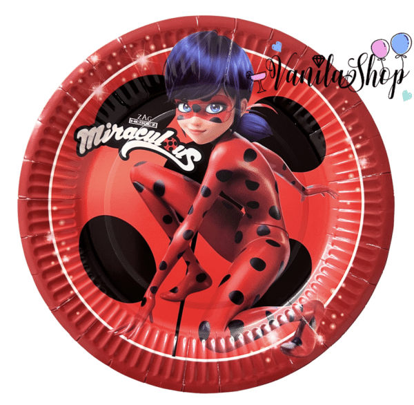 Парти чинии - Калинката и Черния котарак (Ladybug and Cat Noir) - 10 броя